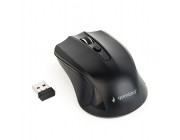 Gembird MUSW-4B-04, Wireless Optical Mouse, 2.4GHz, 800/1200/1600dpi, Nano Reciver, USB, Black